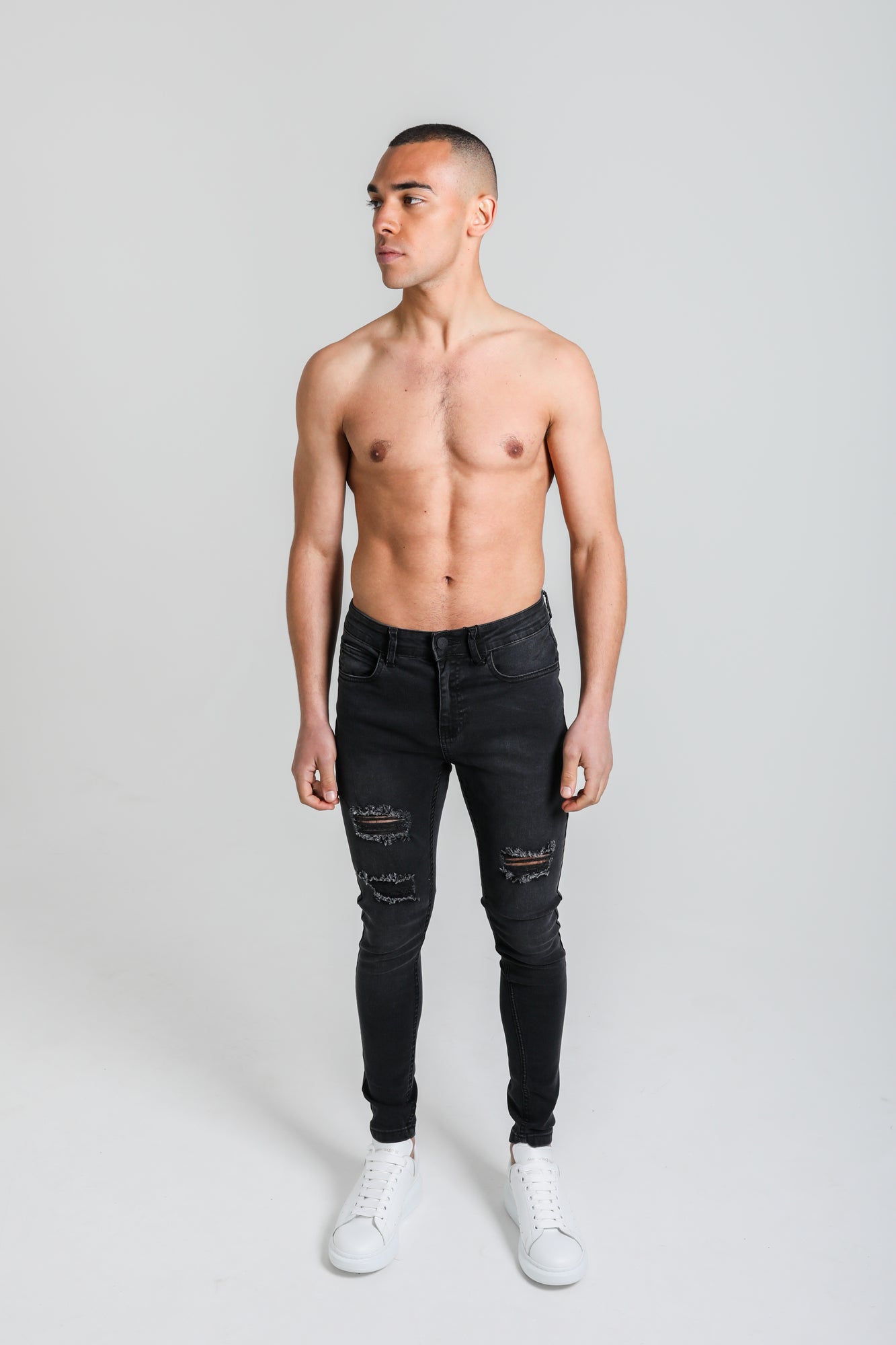 Repaired jeans online